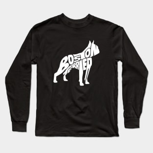 Boston terrier white Long Sleeve T-Shirt